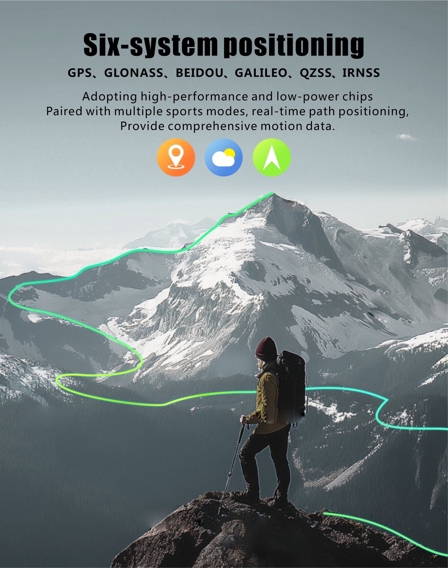 Dodobit New GPS Smart Watch DT09 with Strong Flashlight