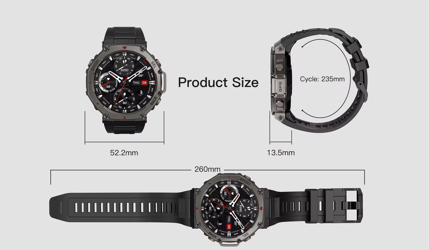 DM58 Outdoor GPS Smartwatch