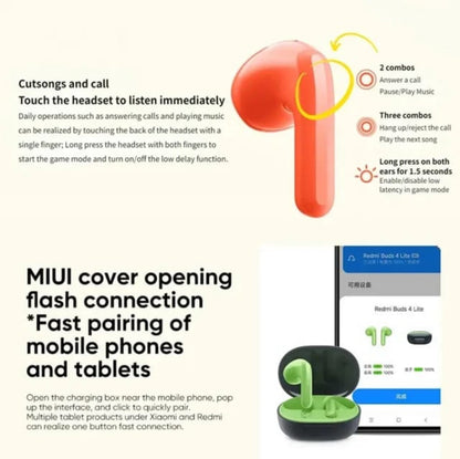 Xiaomi Redmi Buds 4 Lite – Lightweight Wireless Earbuds