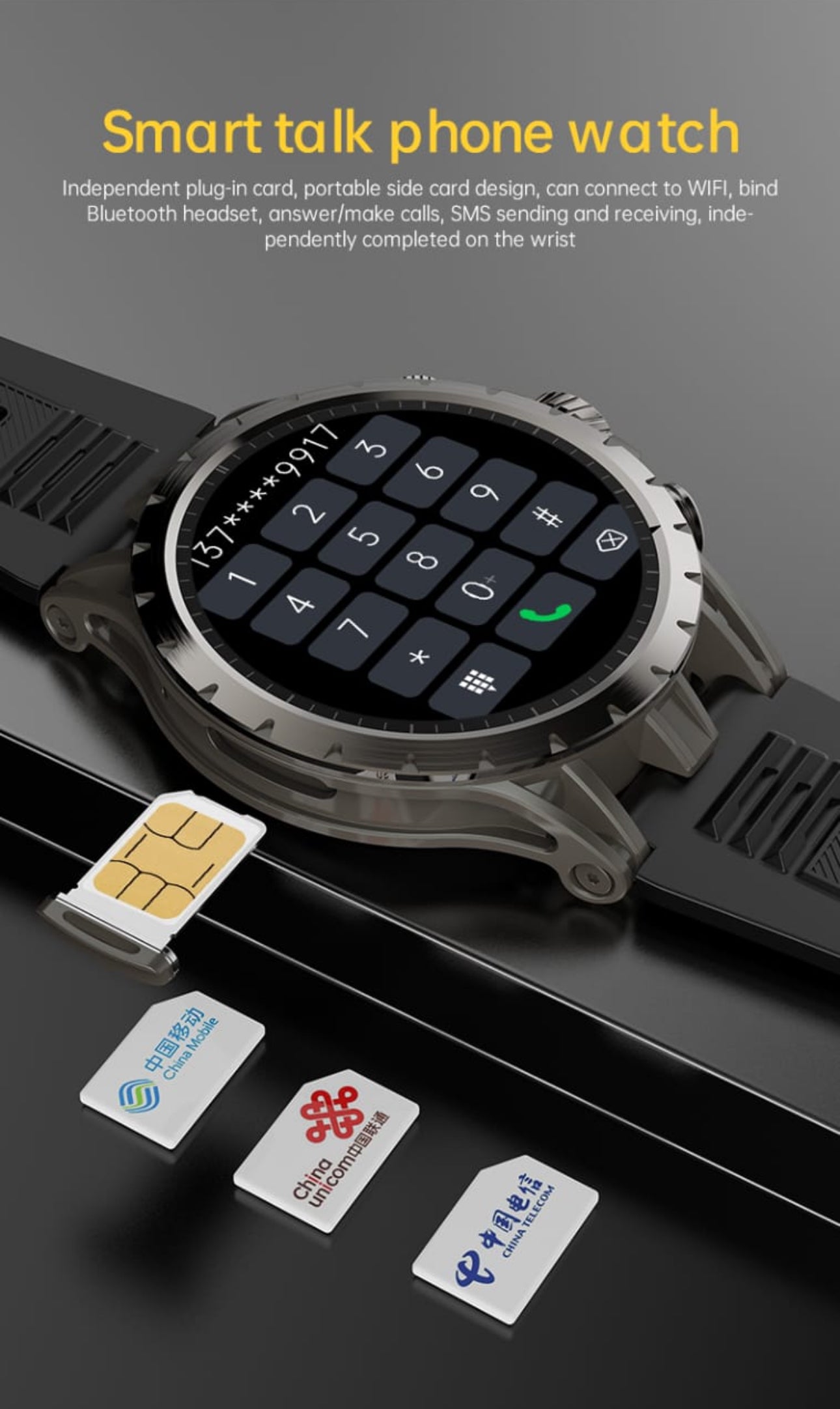 Q-85 Smart Watch 4G LTE - Allin1