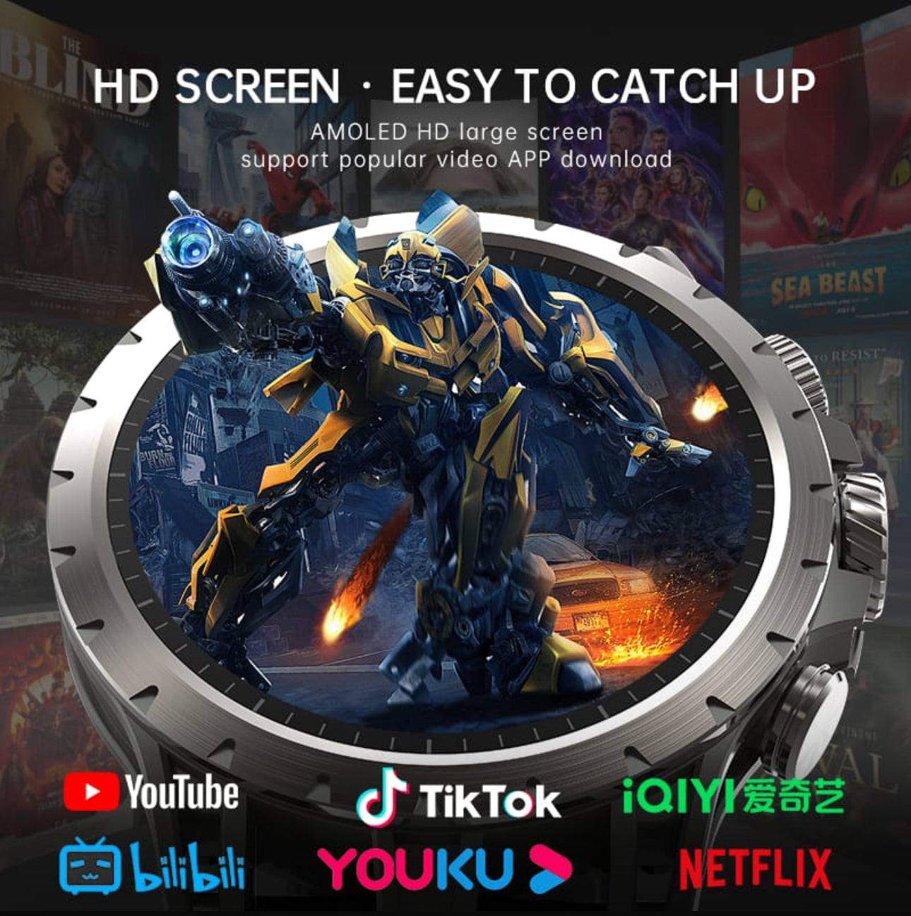 Q-85 Smart Watch 4G LTE - Allin1