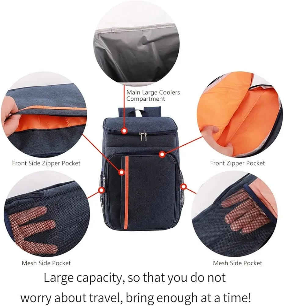 Large Insulated Thermal Cooler Backpack