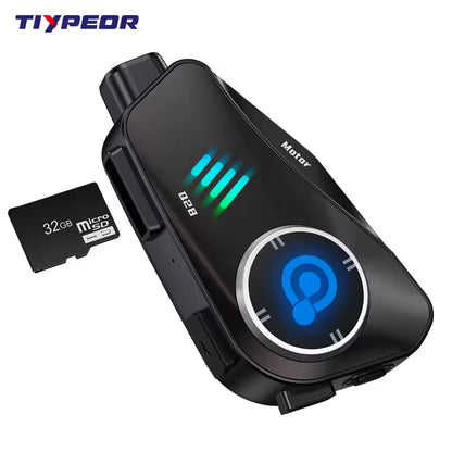 FM Radio Dashboard Camera Motorcycle Earphone