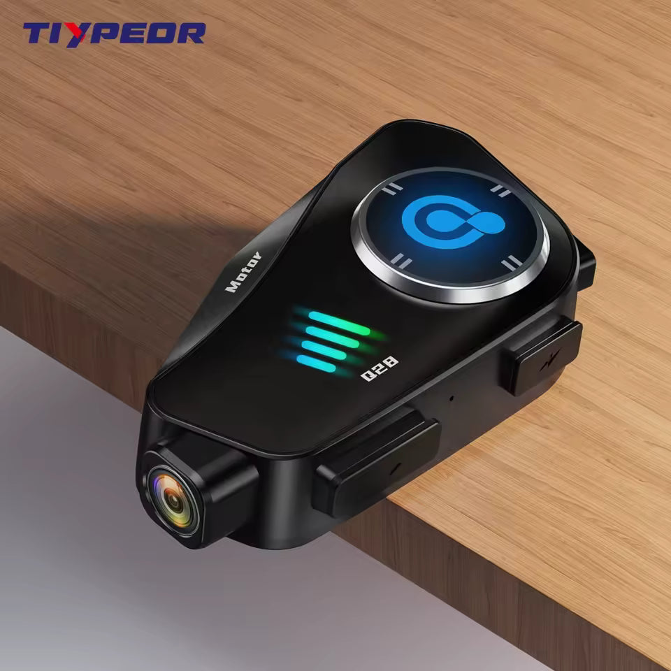 FM Radio Dashboard Camera Motorcycle Earphone