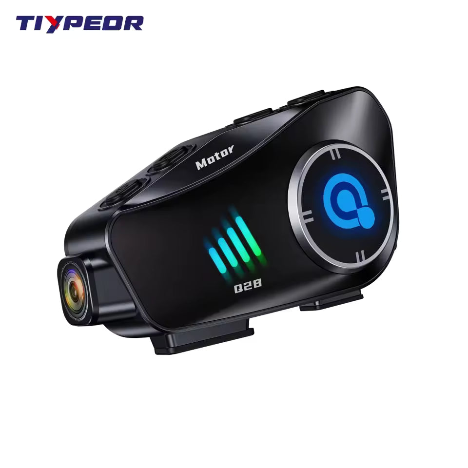 FM Radio Dashboard Camera Motorcycle Earphone